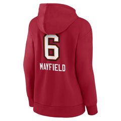 Baker Mayfield Women’s Team Wordmark Player Name & Number Pullover Hoodie - Tampa Bay Buccaneers Hoodies