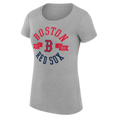 Heather Gray Boston Red Sox G-III 4Her by Carl Banks Women's Super-Slim Fit Lightweight City Graphic T-Shirt