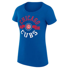 Royal Chicago Cubs G-III 4Her by Carl Banks Women's Super-Slim Fit Lightweight City Graphic T-Shirt