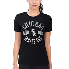 Black Chicago White Sox G-III 4Her by Carl Banks Women's Super-Slim Fit Lightweight City Graphic T-Shirt