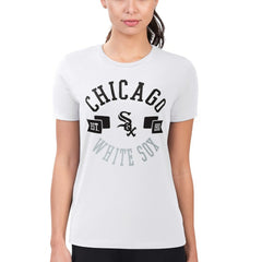 White Chicago White Sox G-III 4Her by Carl Banks Women's Super-Slim Fit Lightweight City Graphic T-Shirt