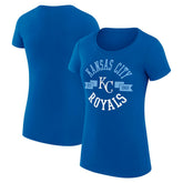 Royal Kansas City Royals G-III 4Her by Carl Banks Women's Super-Slim Fit Lightweight City Graphic T-Shirt