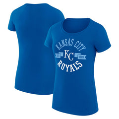 Royal Kansas City Royals G-III 4Her by Carl Banks Women's Super-Slim Fit Lightweight City Graphic T-Shirt
