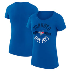 Royal Toronto Blue Jays G-III 4Her by Carl Banks Women's Super-Slim Fit Lightweight City Graphic T-Shirt