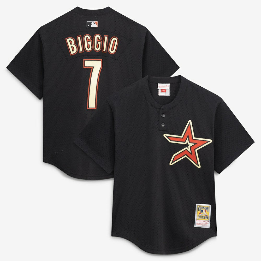 Black Craig Biggio Houston Astros Mitchell & Ness Authentic Batting Practice Jersey