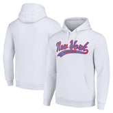 NHL New York Rangers Starter Tailsweep Fleece Tri-Blend Pullover Hoodie