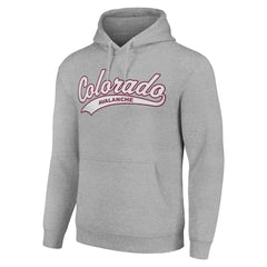 NHL Colorado Avalanche Starter Tailsweep Fleece Tri-Blend Pullover Hoodie