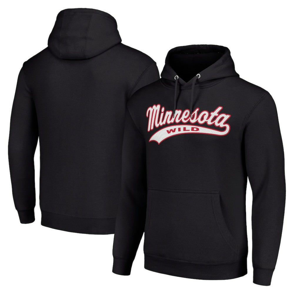 NHL Minnesota Wild Starter Tailsweep Fleece Tri-Blend Pullover Hoodie
