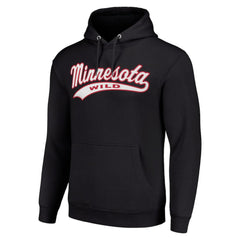 NHL Minnesota Wild Starter Tailsweep Fleece Tri-Blend Pullover Hoodie