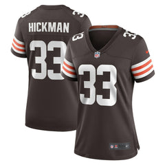 Ronnie Hickman Women's Team Game Jersey - Cleveland Browns Jerseys
