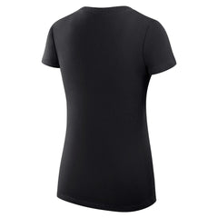 Black Cincinnati Reds G-III 4Her by Carl Banks Women's Super-Slim Fit Lightweight City Graphic V-Neck T-Shirt