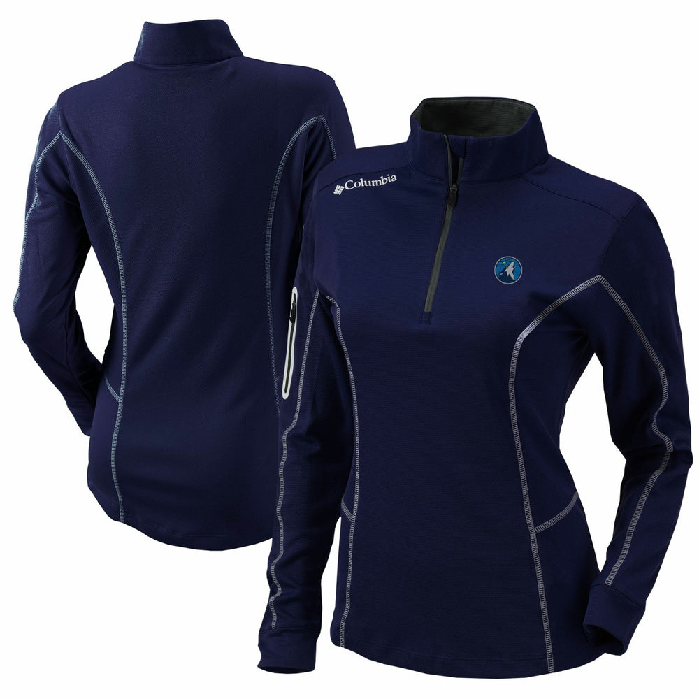 Columbia Minnesota Timberwolves Women's Omni-Wick Shotgun Quarter-Zip Pullover Top