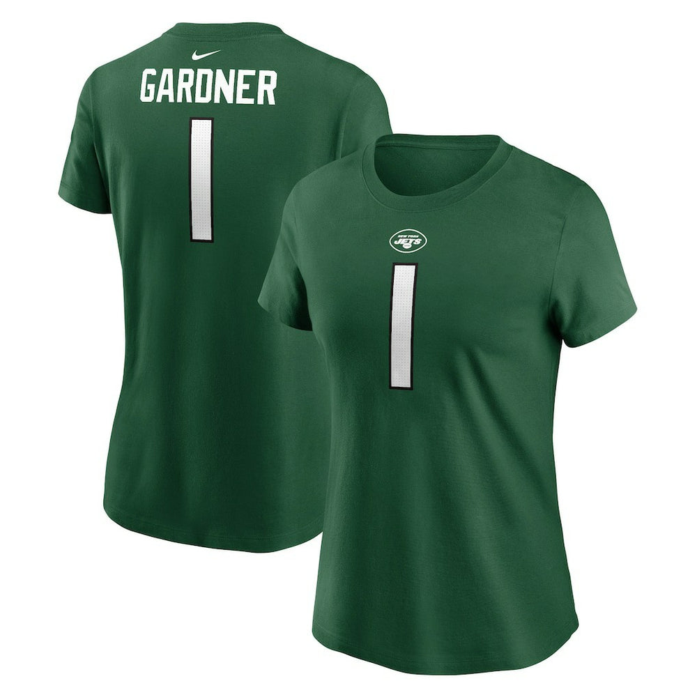 Sauce Gardner Women's Player Name & Number T-Shirt - New York Jets T-shirts