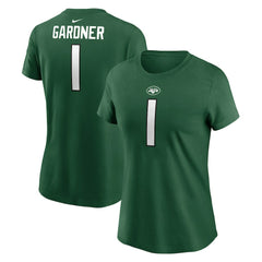 Sauce Gardner Women's Player Name & Number T-Shirt - New York Jets T-shirts