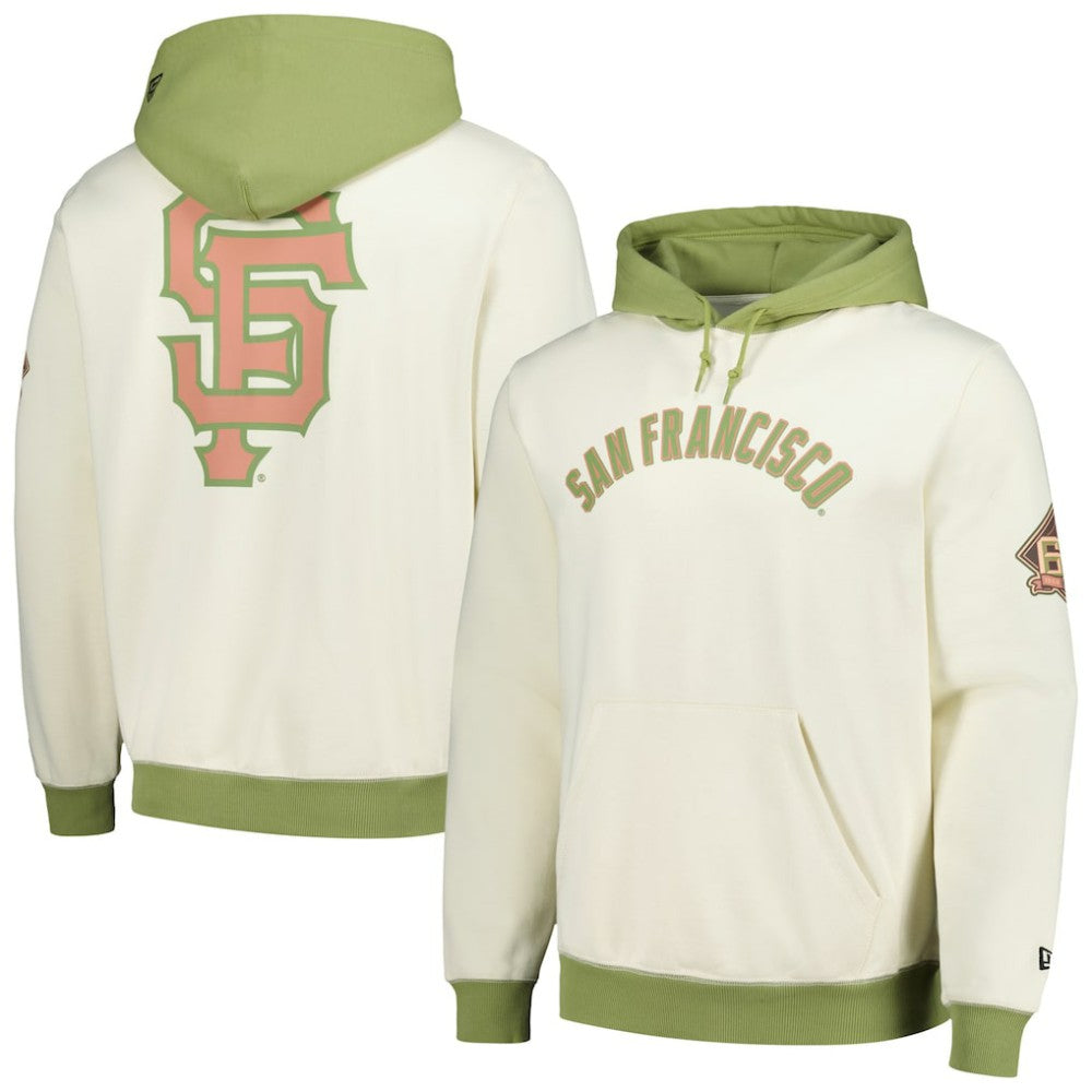 Cream/Green San Francisco Giants New Era Color Pop Pullover Hoodie