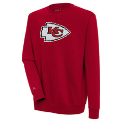 Antigua Victory Crewneck Pullover Sweatshirt - Kansas City Chiefs Pullover