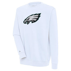 Antigua Victory Crewneck Pullover Sweatshirt - Philadelphia Eagles Pullover