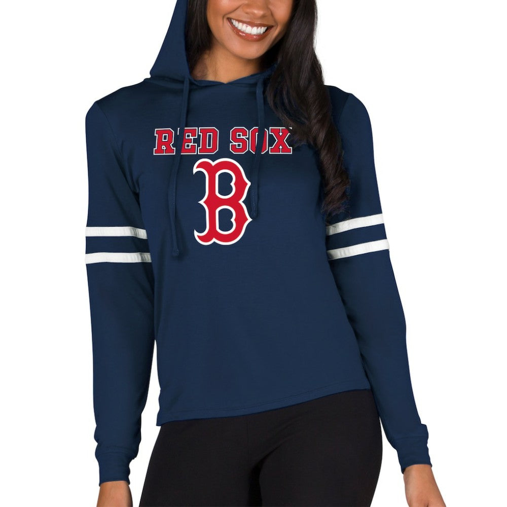 Navy Boston Red Sox Concepts Sport Women's Marathon Lightweight Lounge Pullover Hoodie