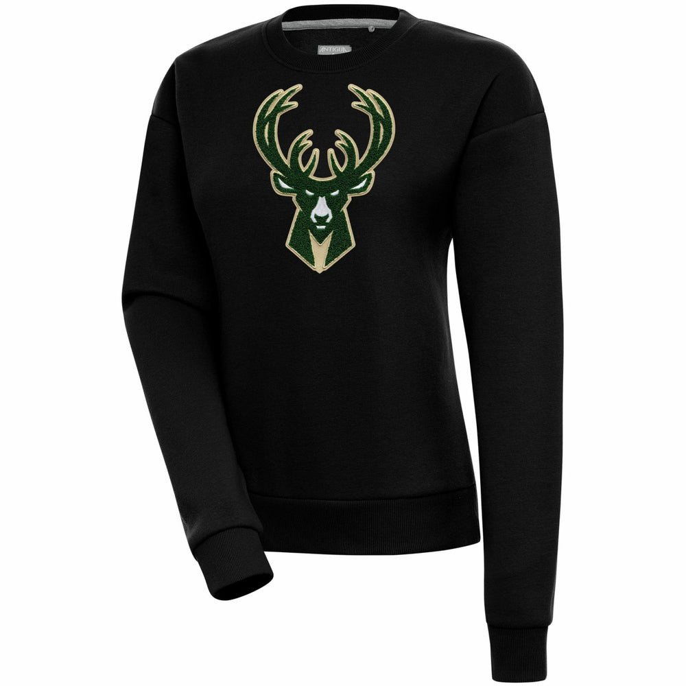 Milwaukee Bucks Antigua Women's Victory Crewneck Pullover Sweatshirt