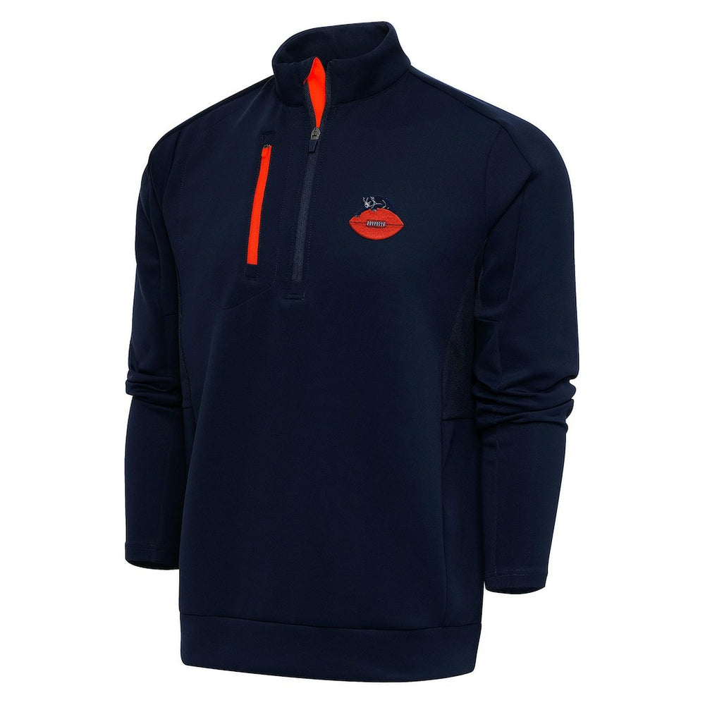 Adult Throwback Logo Generation Quarter-Zip Pullover Top - Chicago Bears Pullover