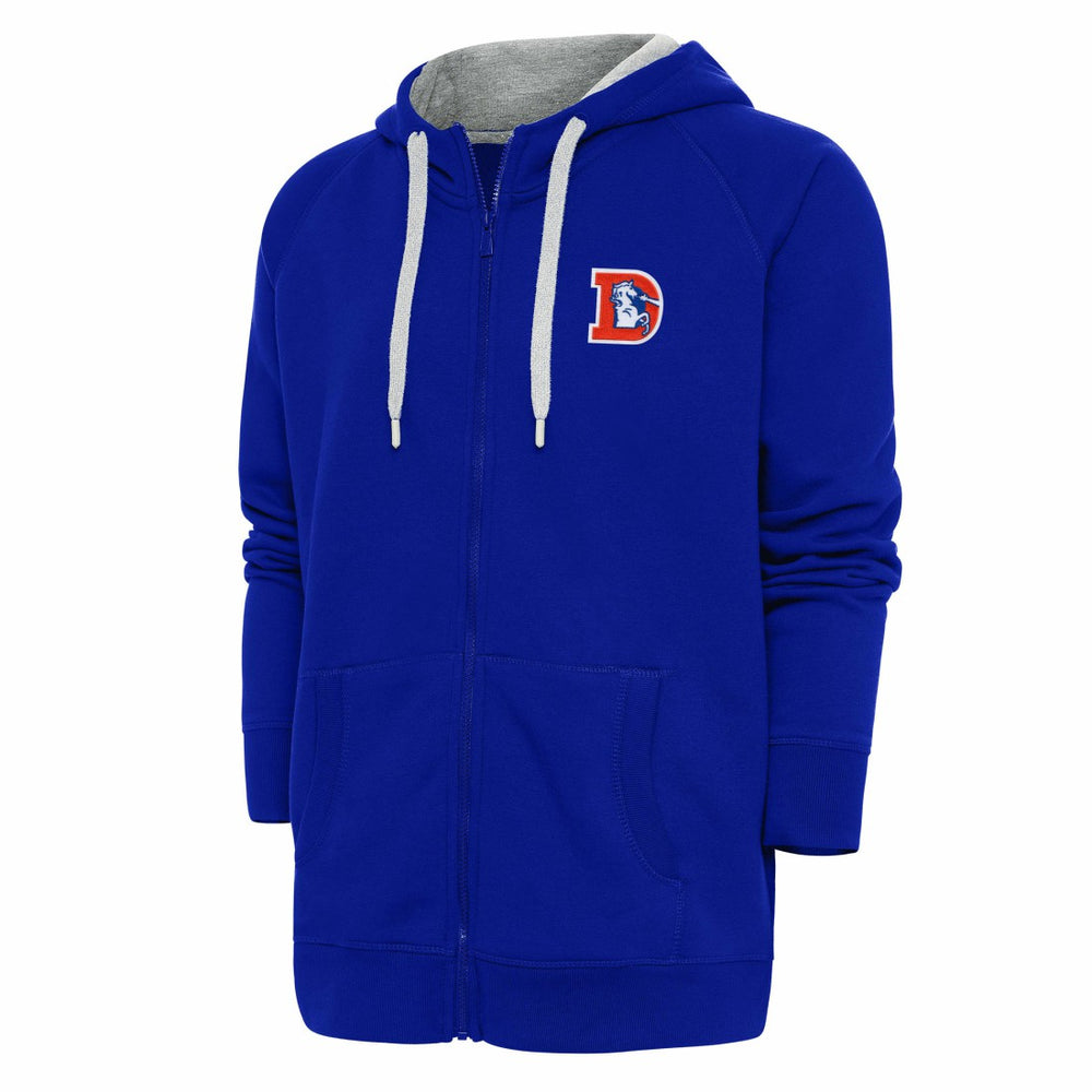Adult Throwback Logo Victory Full-Zip Hoodie - Denver Broncos Hoodies