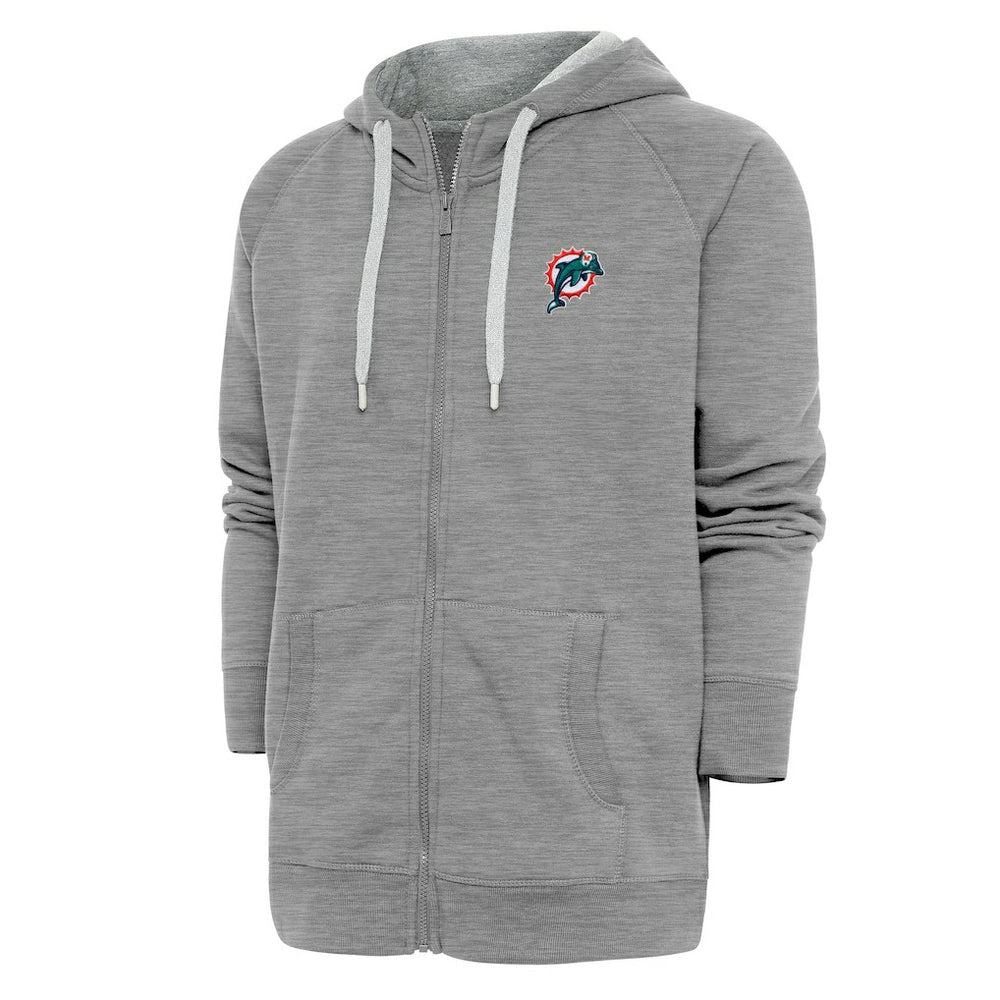 Adult Throwback Logo Victory Full-Zip Hoodie - Miami Dolphins Hoodies