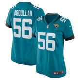 Yasir Abdullah Women's Team Game Jersey - Jacksonville Jaguars Jerseys