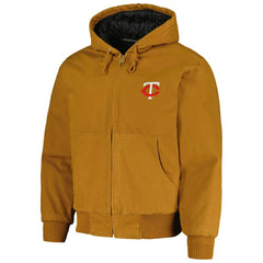 Brown Minnesota Twins Dunbrooke Dakota Work Full-Zip Hoodie Jacket