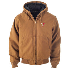 Brown Texas Rangers Dunbrooke Dakota Work Full-Zip Hoodie Jacket