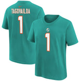 Tua Tagovailoa Preschool Player Name & Number T-Shirt - Miami Dolphins T-shirts