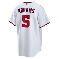 White CJ Abrams Washington Nationals Nike Youth Home Replica Player Jersey