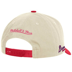 Cream Atlanta Braves Mitchell & Ness Pro Crown Adjustable Hat