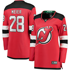 NHL Timo Meier New Jersey Devils Fanatics Women's Home Breakaway Player Jersey