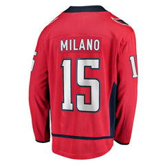 NHL Sonny Milano Washington Capitals Fanatics Home Breakaway Jersey