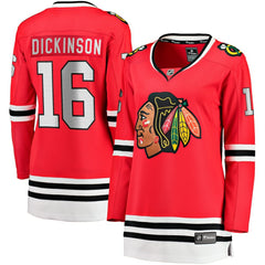 NHL Jason Dickinson Chicago Blackhawks Fanatics Women's Home Breakaway Player Jersey