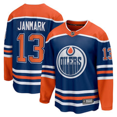 NHL Mattias Janmark Edmonton Oilers Fanatics Home Breakaway Jersey