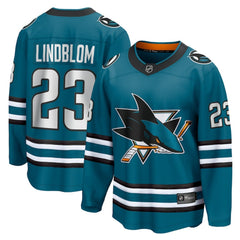 NHL Oskar Lindblom San Jose Sharks Fanatics Home Breakaway Jersey