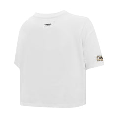 NHL Vegas Golden Knights Pro Standard Women's Boxy Script Tail Cropped T-Shirt