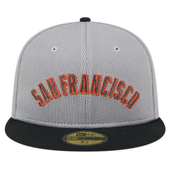 Gray San Francisco Giants New Era Pivot Mesh 59FIFTY Fitted Hat