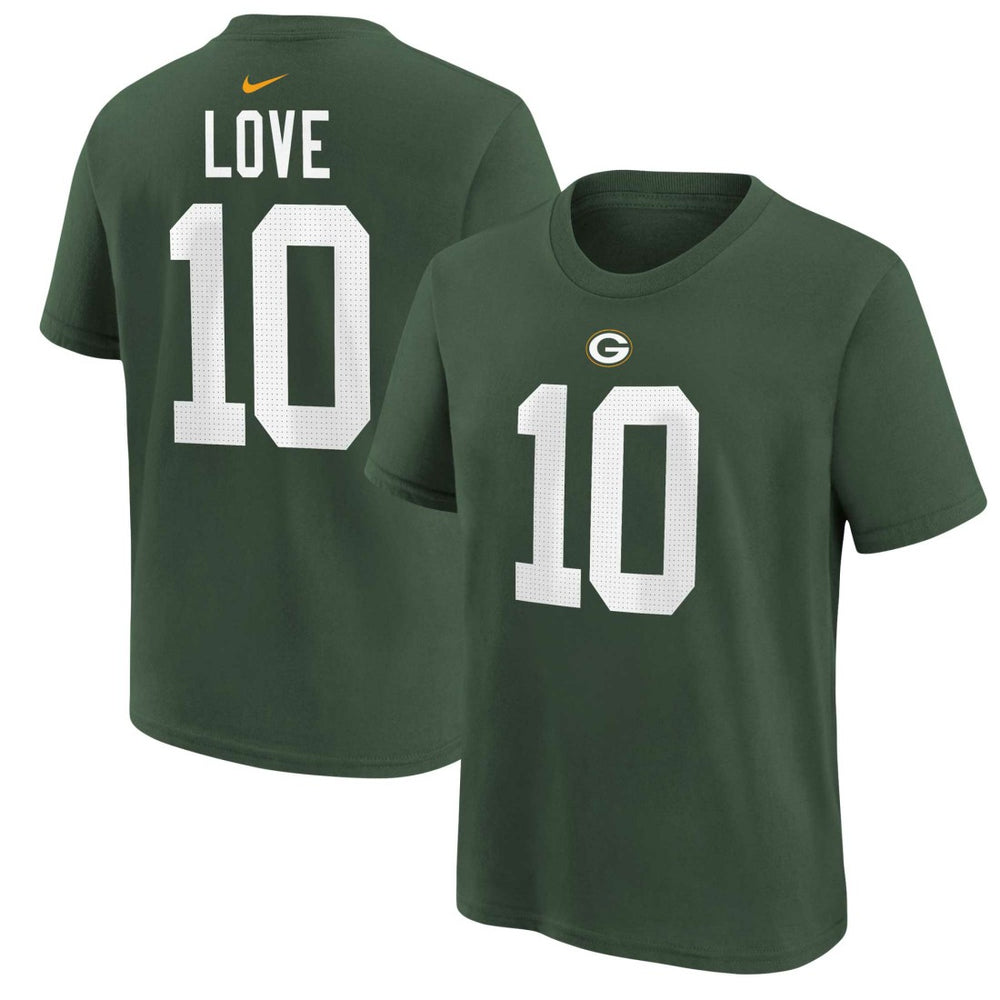 Jordan Love Youth Player Name & Number T-Shirt - Green Bay Packers T-shirts
