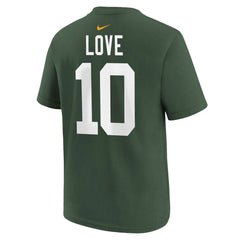 Jordan Love Youth Player Name & Number T-Shirt - Green Bay Packers T-shirts
