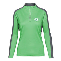 Boston Celtics Levelwear Women's Remi Insignia Core Quarter-Zip Pullover Top