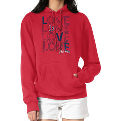 Red Boston Red Sox G-III 4Her by Carl Banks Women's Love Graphic Fleece Hoodie