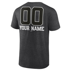 Charcoal St. Louis Cardinals Personalized Monochrome Name & Number T-Shirt