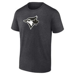 Charcoal Toronto Blue Jays Personalized Monochrome Name & Number T-Shirt