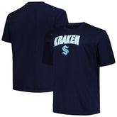 NHL Seattle Kraken Profile Big & Tall Arch Over Logo T-Shirt