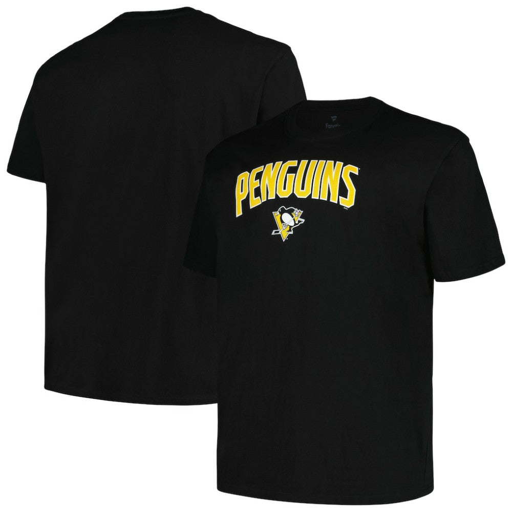 NHL Pittsburgh Penguins Profile Big & Tall Arch Over Logo T-Shirt