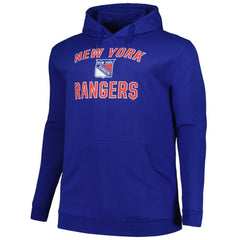NHL New York Rangers Profile Big & Tall Arch Over Logo Pullover Hoodie