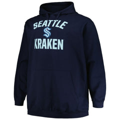 NHL Seattle Kraken Profile Big & Tall Arch Over Logo Pullover Hoodie