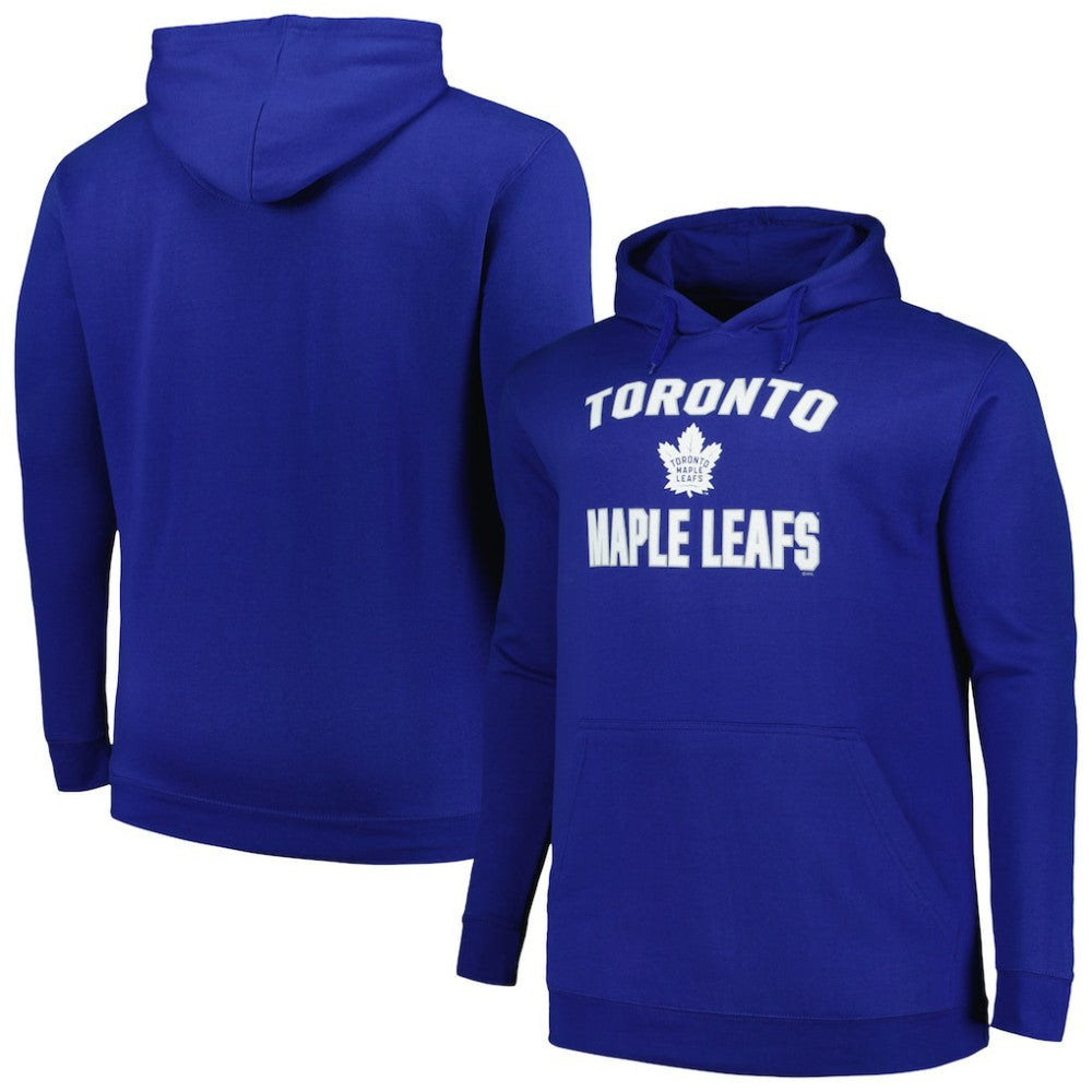 NHL Toronto Maple Leafs Profile Big & Tall Arch Over Logo Pullover Hoodie